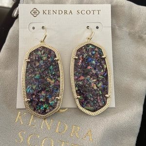 Kendra Scott Crushed Abalone Danielle Earrings